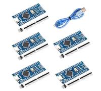 Nano V3 Board Micro with Cable, AYWHP 5PCS Nano V3 Board MEGA328P, CH340G Chip 5V 16M, Microcontroller Compatible with Arduino Nano V3 (Micro USB Port)