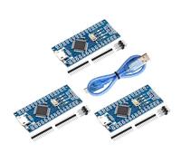 Nano V3 Micro Board with Cable, AYWHP 3PCS Nano Board MEGA328P, CH340G Chip 5V 16M, Microcontroller Compatible with Arduino Nano V3 (Micro USB Port)