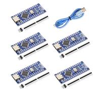 Nano V3 USB-C Board with Cable, AYWHP 5PCS Nano Board MEGA328P, CH340G Chip 5V 16M, Microcontroller Compatible with Arduino Nano V3 (USB C Port)