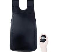 Nanobag Ultra Lightweight Travel Backpack | Perfect for Travel, Shopping & Daily Use | Reusable Grocery Bags | 16 L Capacity Daypack to Expand Luggage (Daypack, Black)