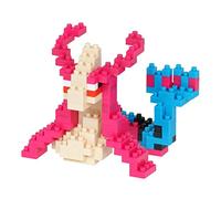 nanoblock Bandai Milotic Pokemon Model Building Blocks Puzzles For Adults And Kids | Plastic Model Kits With Mini Bricks Make Great Pokemon Gifts For Boys Girls And Adults Age 12+