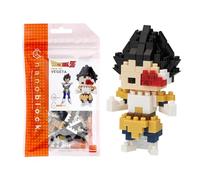 Bandai - Nanoblock - Vegeta - Dragon Ball Z - Mini Building Block Figure - Construction Game - Kit for Manga Pixel Figure - NBDB004