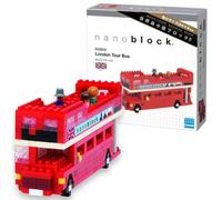 Nanoblock London Tour Bus Model - Micro Building Bricks - London Bus Toy