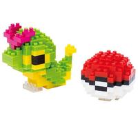 Nanoblock - Pokemon Series - Caterpie & Poke Ball Building Kit [New Toy] Figur