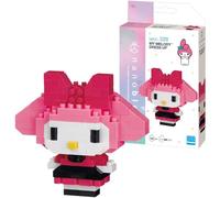 Nanoblock Sanrio My Melody Dress Up Model - Mininano Building Blocks | Sanrio Mini Model Kits - Plastic Model Kits With Mini Bricks Make Great Sanrio Gifts - My Melody Model Kit