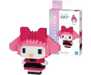 Nanoblock Sanrio My Melody Dress Up Model | Nanoblock Building Blocks Puzzles For Adults And Kids | Plastic Model Kits With Mini Bricks Make Great Sanrio Gifts For Boys Girls And Adults Age 12+