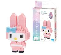 Nanoblock Sanrio My Melody Ninja Model | Nanoblock Building Blocks Puzzles For Adults And Kids | Plastic Model Kits With Mini Bricks Make Great Sanrio Gifts For Boys Girls And Adults Age 12+