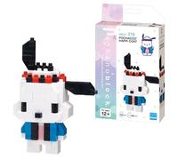 Nanoblock Sanrio Pochacco Happi Coat Model | Nanoblock Building Blocks Puzzles For Adults And Kids | Plastic Model Kits With Mini Bricks Make Great Sanrio Gifts For Boys Girls And Adults Age 12+