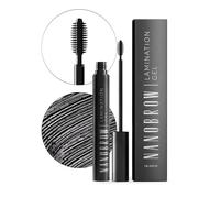 Nanobrow Lamination Gel - brow gel, Precisely styled and filled in brows (Black)