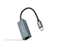 NANOCABLE 10.03.0406 - USB-C to Gigabit Ethernet Converter 10/100/1000 Mbps, Aluminium, Grey, 15 cm