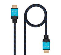 Nanocable 10.15.3705 HDMI V2.0 Cable High Speed with Ethernet, 4K @ 60Hz, 18 Gbit/s, A/M-A/M, Ultra HD 3D ARC, Black, 5.0 mts