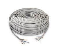 Nanocable 10.20.0502 - RJ45 Ethernet Cable Category 6 UTP AWG24, Grey, 100 mts