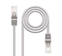 Nanocable 10.20.0810 Ethernet Network Cable RJ45 Cat.6 FTP AWG24, 100% Copper, Grey, 10.0 mts