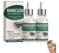 NanoClear Eye Drops,Nano eye drops Serum, Vision Recovery Eye Drops, Dry Eye drops for Humans, Relieve eye Fatigue, Stress & Teary Eyes, Gentle and Effective, Natural for Dry Eyes, Eye Care