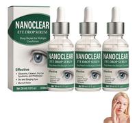 NanoClear Eye Drops, Natural Dry Eye Drops for Humans, NanoClear eye Drop Serum, Nano Clear eyes drops for Gentle Care, Natural Ingredients (3 Bottle)