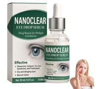 NanoClear Eye Drops, Natural Dry Eye Drops for Humans, NanoClear eye Drop Serum, Nano Clear eyes drops for Gentle Care, Natural Ingredients (1 Bottle)