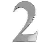Nanocoast 3" Self Adhesive Door Number Mirror Polished, 2
