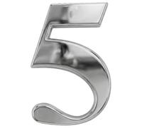 Nanocoast 3" Self Adhesive Door Number Mirror Polished, 5