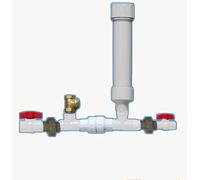 NANODUFEX Modern Black Hydraulic Ram Pump, No Power Required, Water Flow Use Only, Pump Water Without Fuel or Electricity (3/4(0.75)")