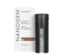 Nanogen Hair Fibres Medium Brown, Root Touch Up, 30g | Keratin Texture Powder Adds Volume and Thickness for Fine or Thinning Scalps, Instant Bald Spot Concealer