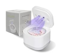 NanoGroom Ultrasonic Retainer Cleaner, 45kHz Denture Cleaner with 200ML Capacity, Ultrasonic Dental Cleaner for Aligner, Night Guard, Braces, Toothbrush, Jewelry and More