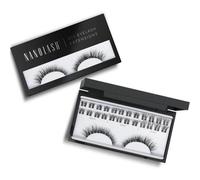 Nanolash DIY Eyelash Extensions 36 pcs - cluster lashes DIY, cluster false eyelashes for lash extensions at home, individual cluster lashes (Black, FANTASY)