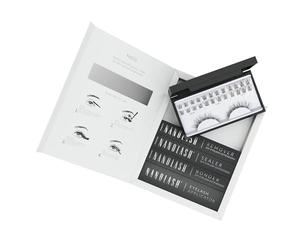 Nanolash DIY Eyelash Extensions Starter Kit - cluster lashes with bonder, sealer, remover, apllicator, home lash extensions kit (Black, CLASSY)