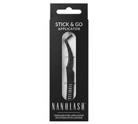 Nanolash DIY Stick & Go Pre-Glued Applicator - pre-glued lash applicator for eyelash extensions at home, precision tweezers for applying pre-glued lashes