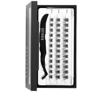 Nanolash DIY Stick & Go Pre-Glued Lashes - self adhesive lash clusters, press-on lashes with tweezers (HARMONY)