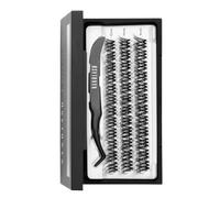 Nanolash DIY Stick & Go Pre-Glued Lashes - self adhesive lash clusters, press-on lashes with tweezers (REGULAR, ALLURE)
