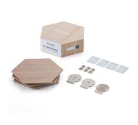 Nanoleaf Elements Hexagon Expansion Pack, 3 Additional Wood Look Light Panels - Dimmable & Modular Smart LED Wi-Fi Wall Mood Lights, Works with Alexa Google Assistant Apple Homekit, for Room Decor
