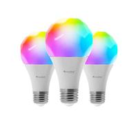 Nanoleaf Essentials, Smart A19 Bulb, 800Lm, White, 2700K-6500K, 120V-240V, E27 V2 UK 3PK
