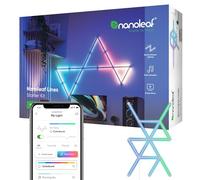 Nanoleaf Lines 60 Degrees Starter Kit, 15 Smart Light Bars LED RGBW - Backlit Modular Wi-Fi Colour Changing Wall Lights, Music & Screen Sync, Works with Alexa Google Apple Homekit, Room Decor
