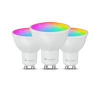 Nanoleaf Matter Essentials GU10 LED Bulbs, Pack of 3 RGBW Dimmable Smart Bulbs - Matter Over Thread, Bluetooth Colour Changing Light Bulbs, Works with Google Apple, Room Decor & Gaming