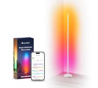 Nanoleaf Matter Smart LED Floor Lamp White, Works with Alexa | Music Sync, 200+ Dynamic Scenes Standing Lamp, Bright & Dense RGBICW LEDs, Modern Corner Mood Light, Bedroom Living Room