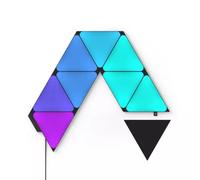 Nanoleaf Shapes Ultra Black Triangle Starter Kit, 9 Smart Light Panels LED RGBW - Modular Wi-Fi Colour Changing Wall Lights, Works with Alexa Google Assistant Apple Homekit, for Room Decor & Gaming