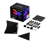 nanoleaf Shapes Ultra Black Mini Triangle Expansion Pack, 10 Additional Smart Light Mini Panels LED RGBW - Modular Wi-Fi Colour Changing Wall Lights, Works with Alexa Google Assistant Apple Homekit