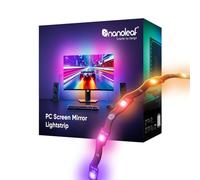 Nanoleaf PC Screen Mirror LED Strip Light, 2.5M RGB IC Zigzag Backlights, Stick to Monitors up to 32”, Smart USB-C Trimmable Strip with Direct Music & Screen Mirror, Desktop App Control