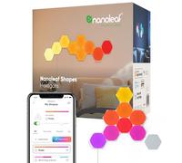 Nanoleaf Shapes Hexagon Starter Kit, 9 LED Smart Light Panels - Dimmable & Modular Wi-Fi Wall Mood Lights, Works with Alexa Google Assistant Apple Homekit, for House Room Decor or Desk