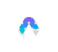 Nanoleaf Shapes Mini Triangle Starter Kit, 9 Smart Light Panels LED RGBW - Modular Wi-Fi Colour Changing Wall Lights, Works with Alexa Google