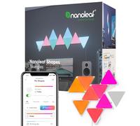 Nanoleaf Shapes Triangle Starter Kit, 9 Smart Light Panels LED RGBW - Modular Wi-Fi Colour Changing Wall Lights, Works with Alexa Google Assistant Apple Homekit, for Room Decor & Gaming