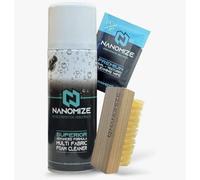 Nanomize Fabric Upholstery Cleaner for Car Interiors - Deep Cleaning Spray for Seats, Carpet, Mats & Plastics - Stain & Odour Remover, Inc Wipe & Brush - Vehicle Interior Cleaner, Fresh Linen Scent