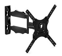 NANOOK full-motion TV wall bracket for 32-55 inch TVs | Tiltable | Wall mount for LCD, LED, QLED and OLED televisions | Universal compatibility | VESA 100x100 to 400x400 | Black