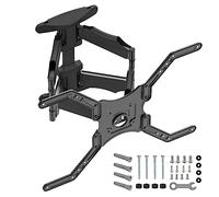 NANOOK full-motion TV wall bracket for 40-65 inch TVs | Tiltable | Wall mount for LCD, LED, QLED and OLED televisions | Universal compatibility | VESA 100x100 to 600x400 | Black