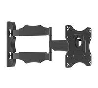 NANOOK swivel TV wall mount for 19-43 inch TVs | Tiltable | Wall bracket for LCD, LED, QLED and OLED televisions | Universal compatibility | VESA 100x100 to 200x200 | Black
