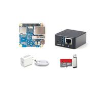 NanoPi Neo3 Plus Mini Router Single Board Computer, RK3528A Quad-Core, 2GB DDR4 RAM, Gbps Ethernet Ports, USB 3.0, Support FriendlyWrt/Ubuntu/Debian, Ideal for NAS/IoT Gateway (Full Kit, 1GB RAM)