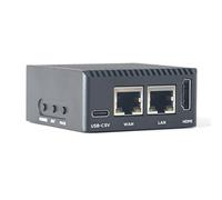 NanoPi R3S LTS Dual-Gbps Ethernet Ports Router Rockchip RK3566 SoC Mini PC Board Support OpenMediaVault, OpenWrt (1GB Ram Case Kit)