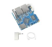 NanoPi R3S Mini OpenWRT Router, 2GB LPDDR4X RAM, Dual Ethernet Gbps for Smart Homes, Offices for IoT NAS, Supports Debian Ubuntu Systems (R3S SBC2 Board, 2GB RAM 0GB eMMC)
