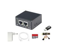 NanoPi R76S FriendlyWrt, Mini Router Repeater, LPDDR5, 16GB RAM, 32GB eMMC 6TOPS NPU RK3576 SoC with Al Model, Dual 2.5G Ethernet Port for IoT NAS Smart Gateway (TF Card Kit, with WiFi Module, 4GB)