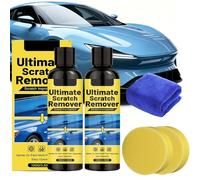 Nanopolix Scratch Remover, Quick Repair Nanopolix Ultimate Scratch Remover with Cloth, Nano Polix Scrat-ch Re-mover for Car, Easily & Quickly Repair and Restore Shine (2 Pcs)